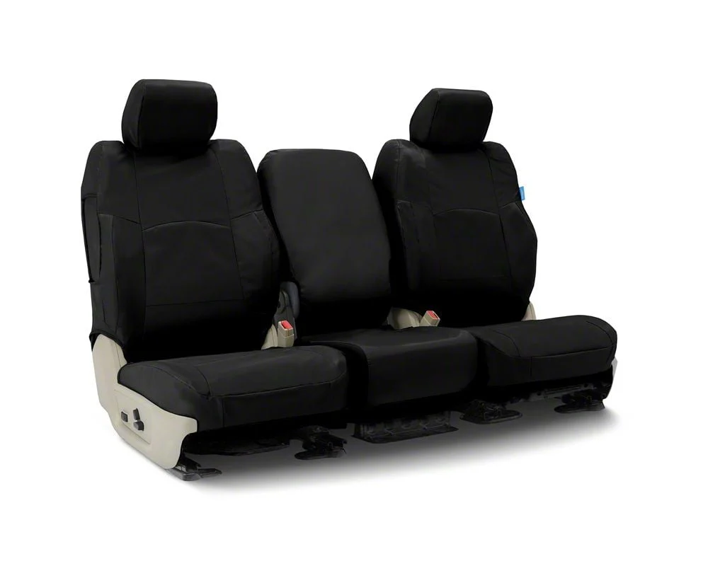 Coverking Cordura Ballistic Custom-Fit Rear Seat Cover; Black (20-26 Silverado 2500 HD Crew Cab)