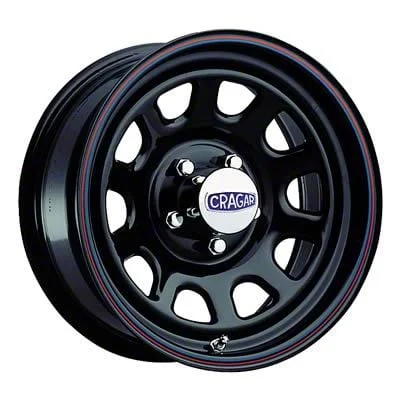 Cragar D Window Steel Gloss Black 6-Lug Wheel; 17x8; 0mm Offset (07-14 Yukon)