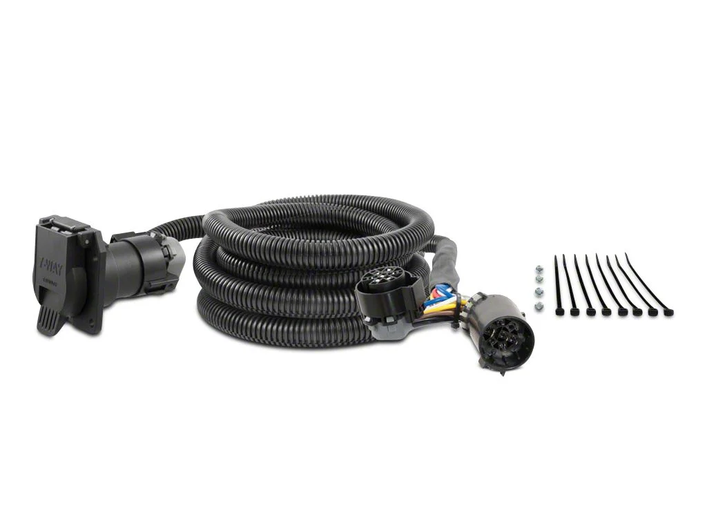 10-Foot 5th Wheel/Gooseneck Custom Wiring Harness with 7-Way Connector (09-26 RAM 1500)
