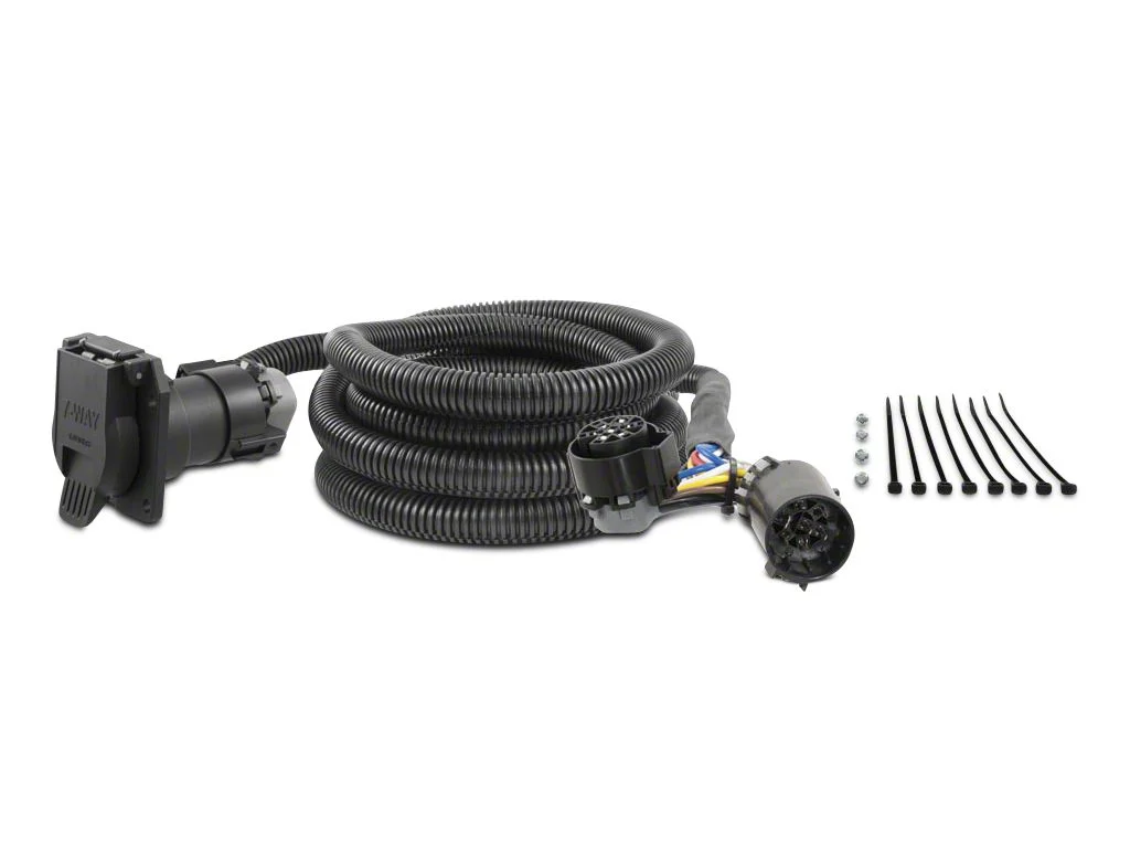 7-Foot 5th Wheel/Gooseneck Custom Wiring Harness with 7-Way Connector (09-26 RAM 1500)