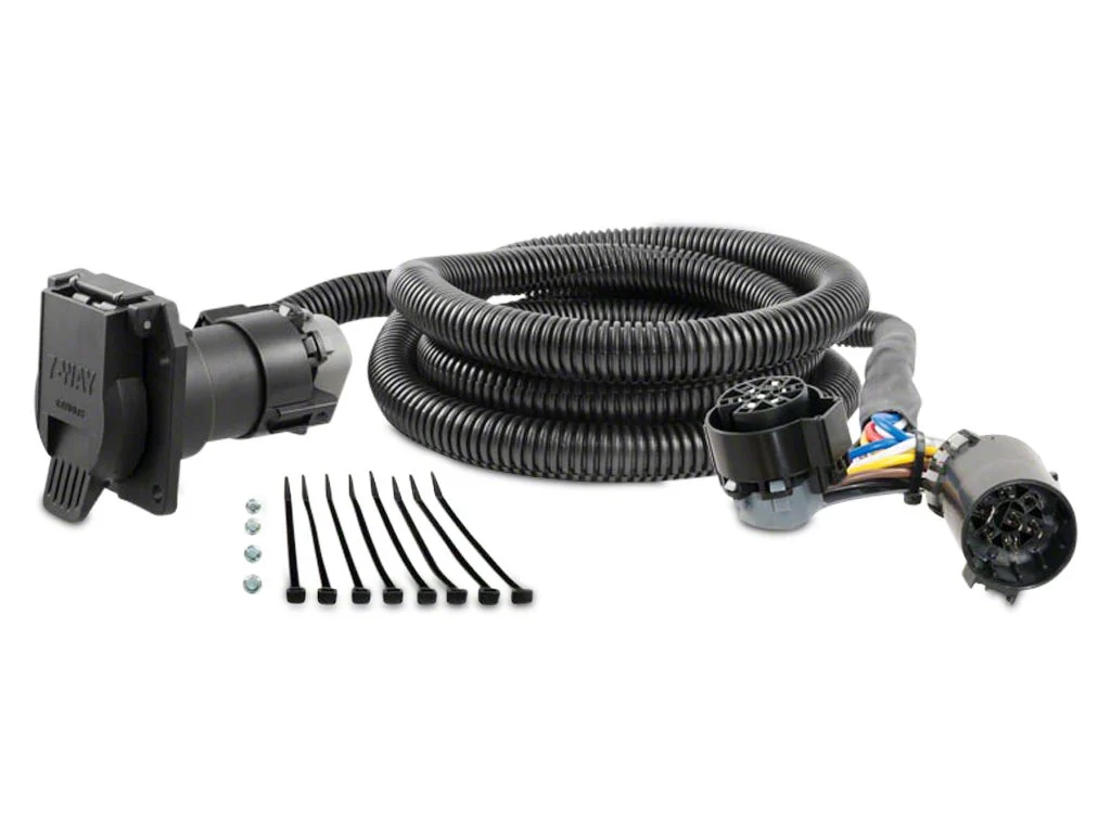10-Foot 5th Wheel/Gooseneck Custom Wiring Harness with 7-Way Connector (07-26 Silverado 1500)
