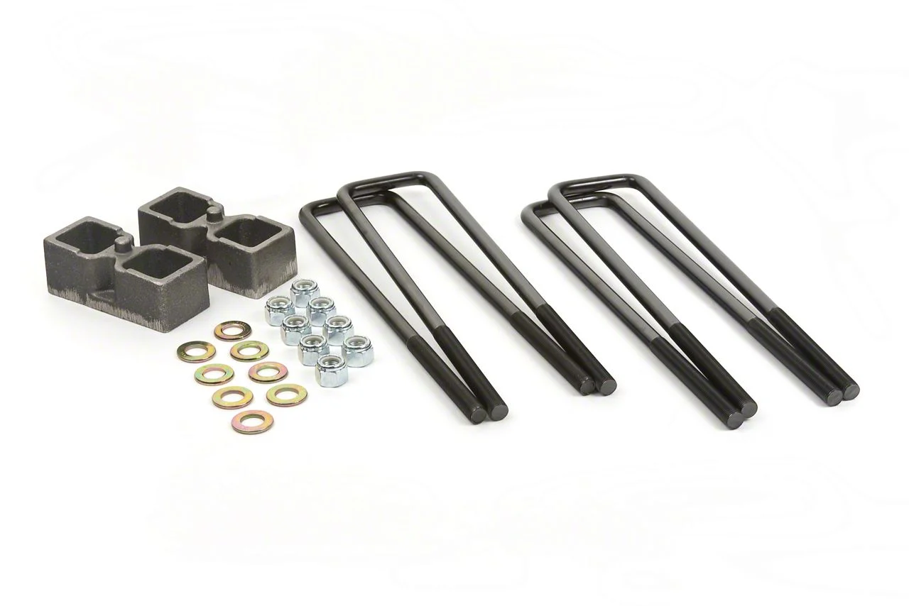Daystar Suspension Lift Kit; Suspension System Spacer; 2-Inch Lift; Includes Complete Block and U-Bolt Kit; Rear (03-13 4WD RAM 2500)