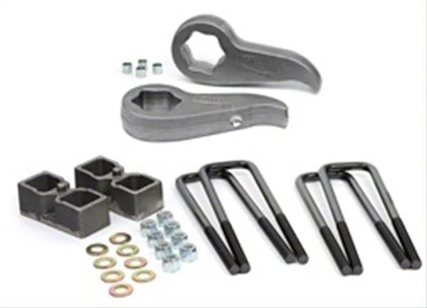 Daystar Suspension Leveling Kit; Torsion Bar Key; 2-Inch Front and 2-Inch Rear Blocks; With Bolts (19-25 4WD Silverado 1500)