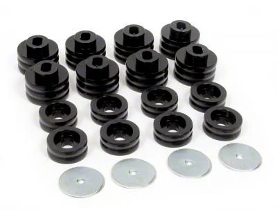 Daystar Body Mount Set; Body Cab Mount; Polyurethane; Black (07-14 4WD Silverado 2500 HD)