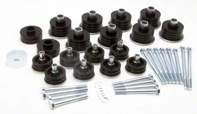 Daystar Body Mount Set; Body Cab Mount; Polyurethane; Black (11-16 F-250 Super Duty)