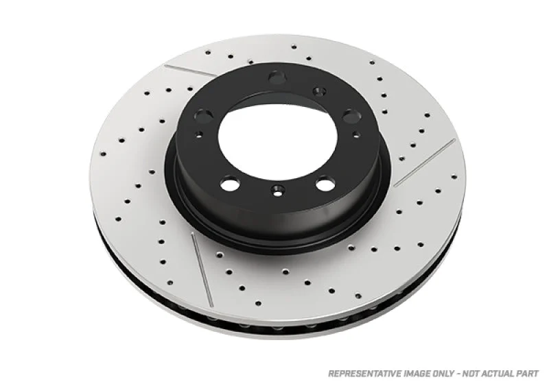 DBA 05-06 Porsche Boxster S (w/Iron Rotor) Front Left En-Shield OE Drilled Rotor
