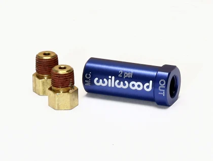 Wilwood Residual Pressure Valve - New Style w/ Fittings 2 psi / Blue