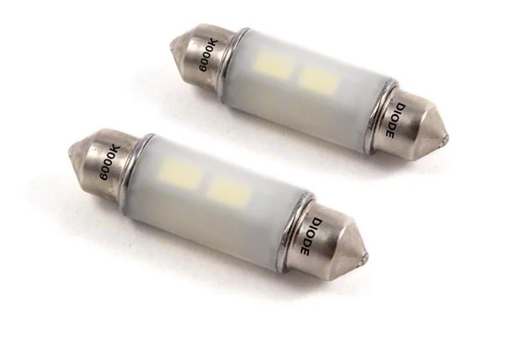 Diode Dynamics Cool White LED Map Light Bulbs; 39mm HP6 (11-14 F-150 SuperCab)