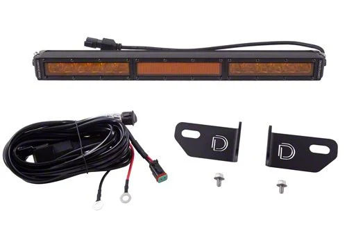 Diode Dynamics SS18 Front Bumper Mount LED Light Kit; Amber Combo (19-23 Ranger)