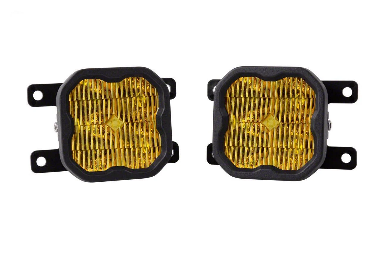 Diode Dynamics SS3 Sport Type AS LED Fog Light Kit; Yellow SAE Fog (19-23 Ranger)