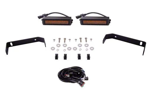Diode Dynamics SS6 Front Bumper Mount LED Light Kit; Amber Driving (19-23 Ranger)