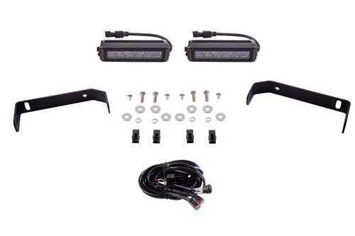 Diode Dynamics SS6 Front Bumper Mount LED Light Kit; White Driving (19-23 Ranger)