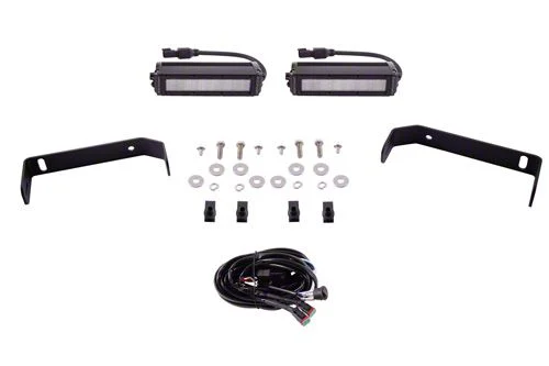 Diode Dynamics SS6 Front Bumper Mount LED Light Kit; White Wide (19-23 Ranger)