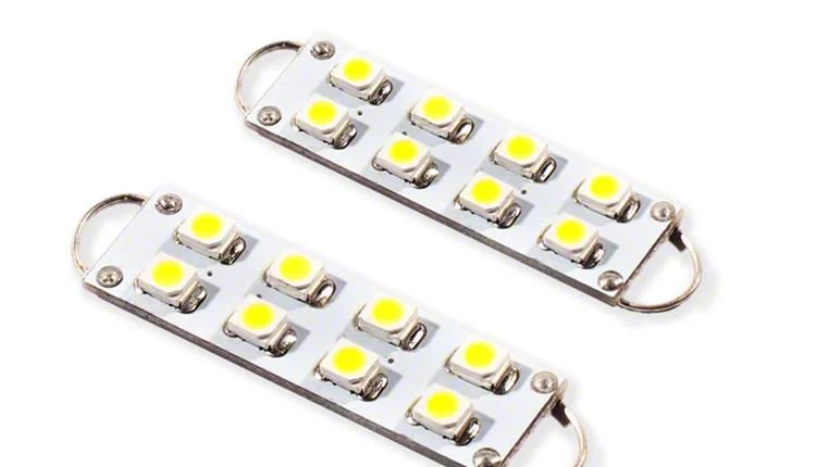 Diode Dynamics Amber LED Map Light Bulbs; 44mm SML8 (07-13 Silverado 1500)