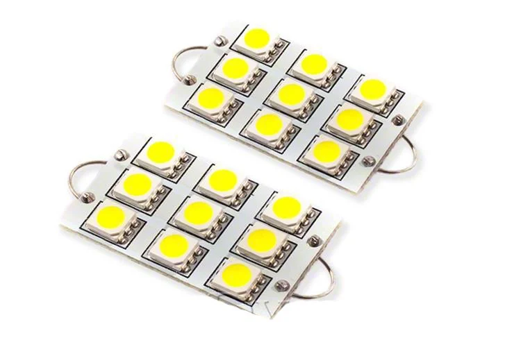 Diode Dynamics Amber LED Map Light Bulbs; 44mm SML9 (07-13 Silverado 1500)