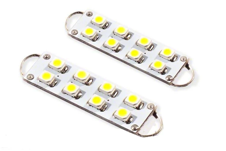 Diode Dynamics Red LED Map Light Bulbs; 44mm SML8 (07-13 Silverado 1500)