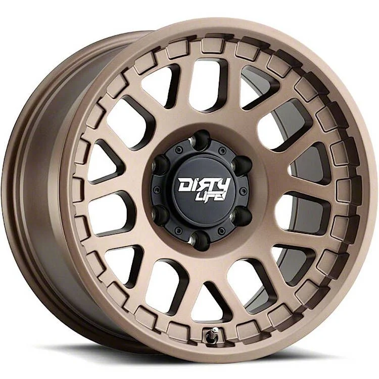 Dirty Life Mesa Dark Bronze 6-Lug Wheel; 17x9; 0mm Offset (07-13 Sierra 1500)