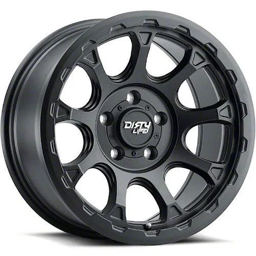 Dirty Life Drifter Matte Black 6-Lug Wheel; 17x8.5; -6mm Offset (14-18 Sierra 1500)