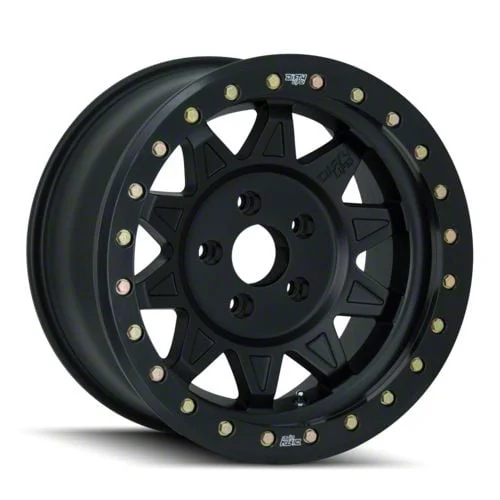 Dirty Life Roadkill Race Matte Black Beadlock 6-Lug Wheel; 17x9; -14mm Offset (19-26 Silverado 1500)