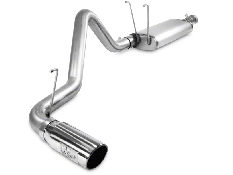 AFE MACH Force-XP 3-Inch Single Exhaust System with Polished Tip; Side Exit (09-18 5.7L RAM 1500 w/o Factory Dual Exhaust)