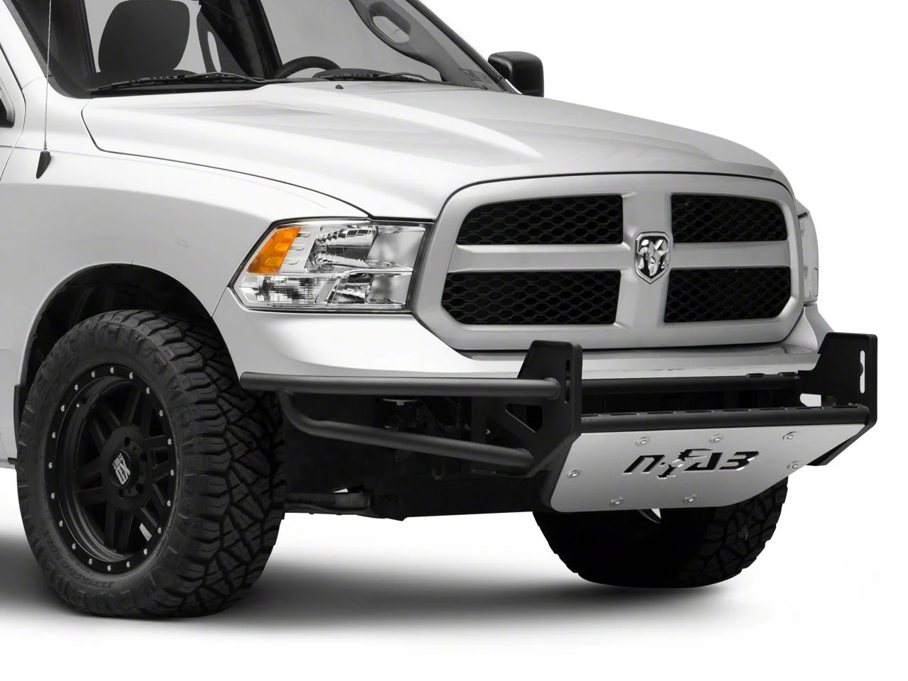 N-Fab R.S.P. Pre-Runner Front Bumper for Dual 38-Inch Rigid LED Lights; Gloss Black (09-18 RAM 1500, Excluding Rebel)