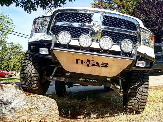 N-Fab R.S.P. Pre-Runner Front Bumper; Textured Black (09-18 RAM 1500, Excluding Rebel)