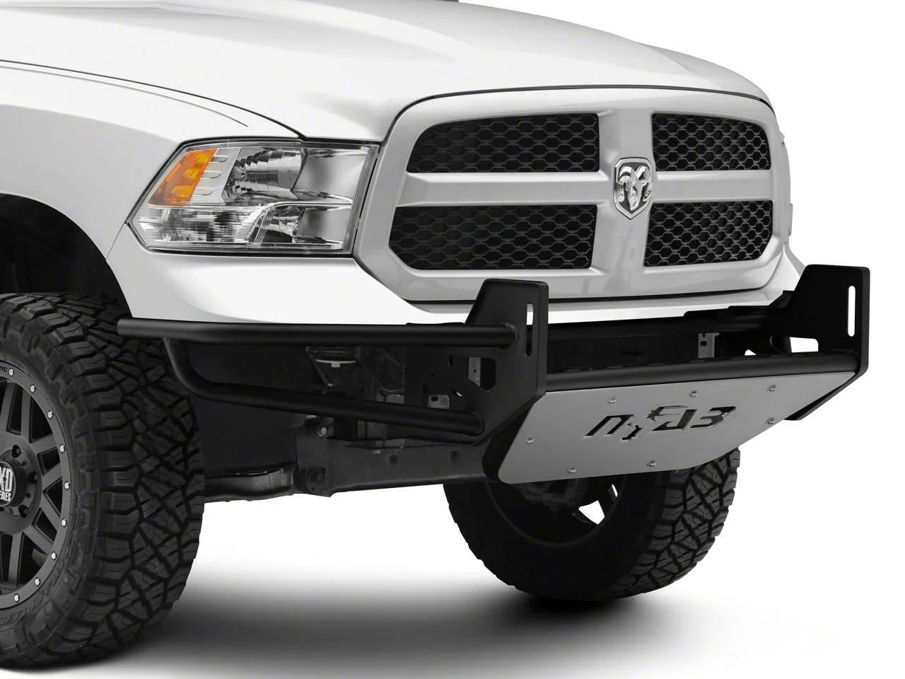 N-Fab R.S.P. Pre-Runner Front Bumper for Dual 38-Inch Rigid LED Lights; Textured Black (09-18 RAM 1500, Excluding Rebel)
