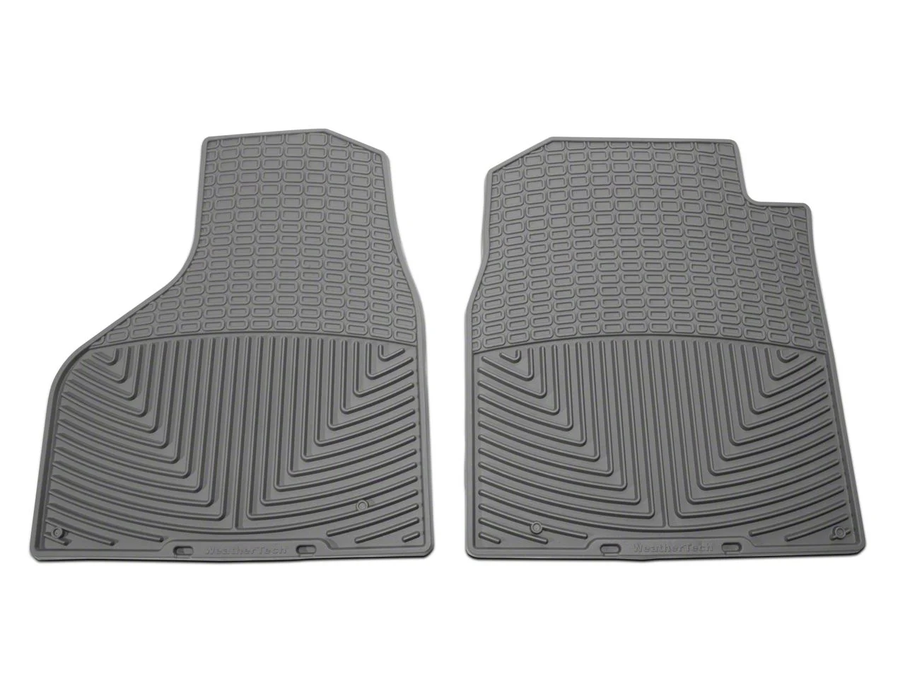 Weathertech All-Weather Front Rubber Floor Mats; Gray (02-18 RAM 1500)
