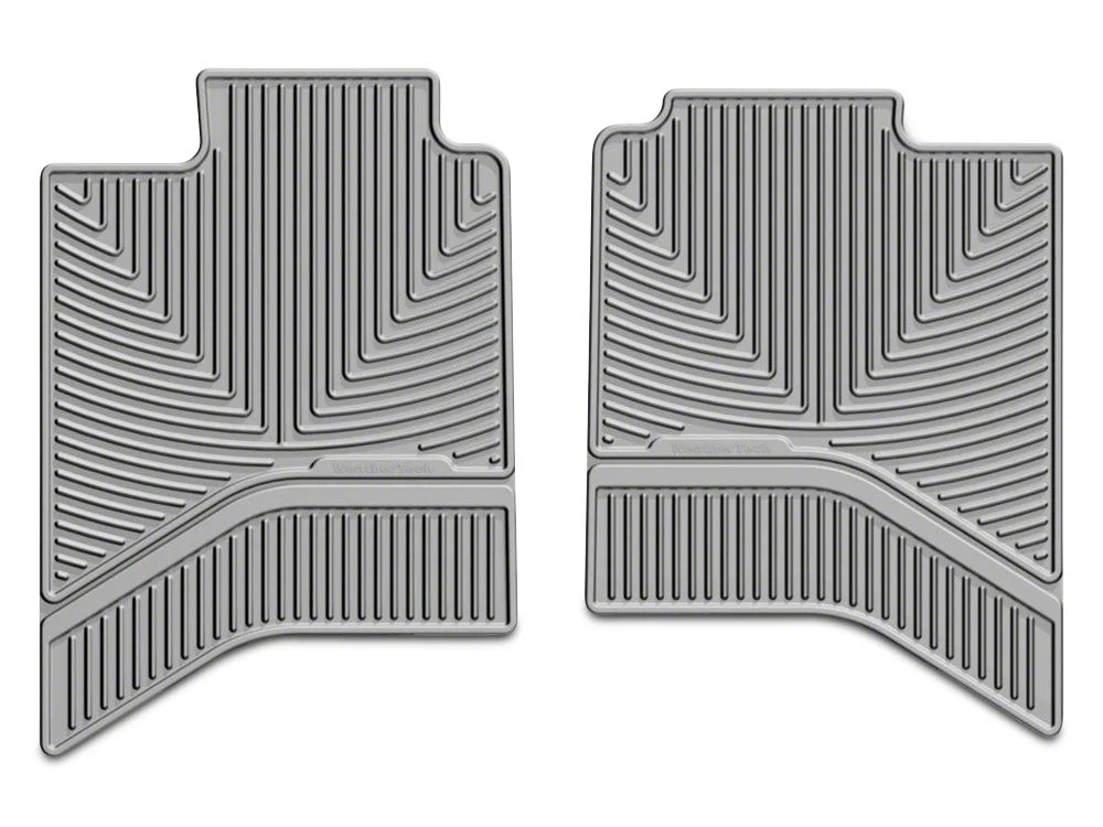 Weathertech All-Weather Rear Rubber Floor Mats; Gray (02-18 RAM 1500 Quad Cab, Crew Cab)