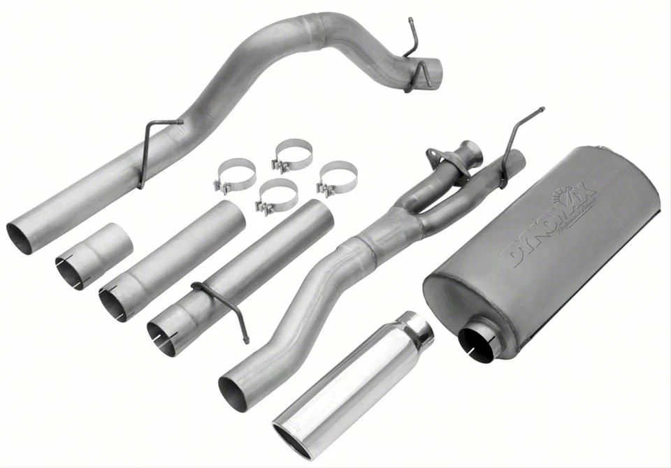 Dynomax Ultra Flo Welded Single Exhaust System with Polished Tip; Side Exit (11-16 6.2L F-250 Super Duty)