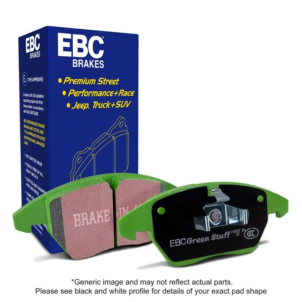 EBC Brakes Greenstuff 6000 Street Sport Organic Brake Pads; Front Pair (07-18 Silverado 1500)