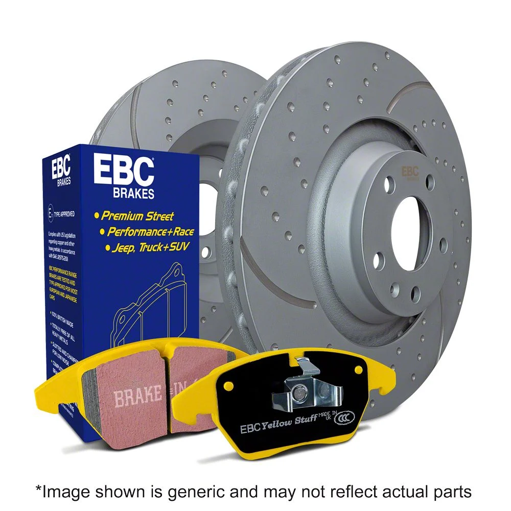EBC Brakes Stage 5 Yellowstuff 6-Lug Brake Rotor and Pad Kit; Front (07-18 Silverado 1500)