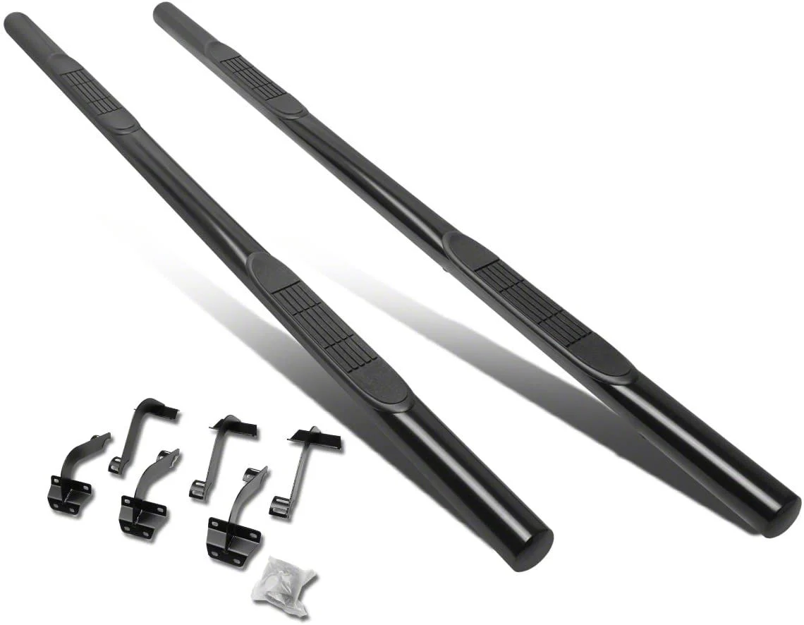 3-Inch Nerf Side Step Bars; Black (15-26 F-150 SuperCrew)