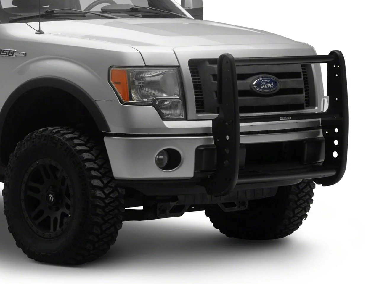 Go Rhino 3000 Series Stepguard Center Grille Guard; Black (09-14 F-150, Excluding Raptor)