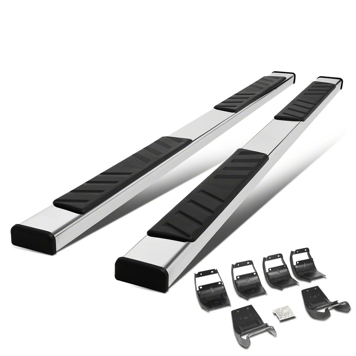 4.50-Inch Running Boards; Stainless Steel (15-26 F-150 SuperCrew)
