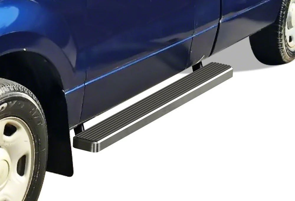 5-Inch iStep Running Boards; Hairline Silver (04-08 F-150 Regular Cab)