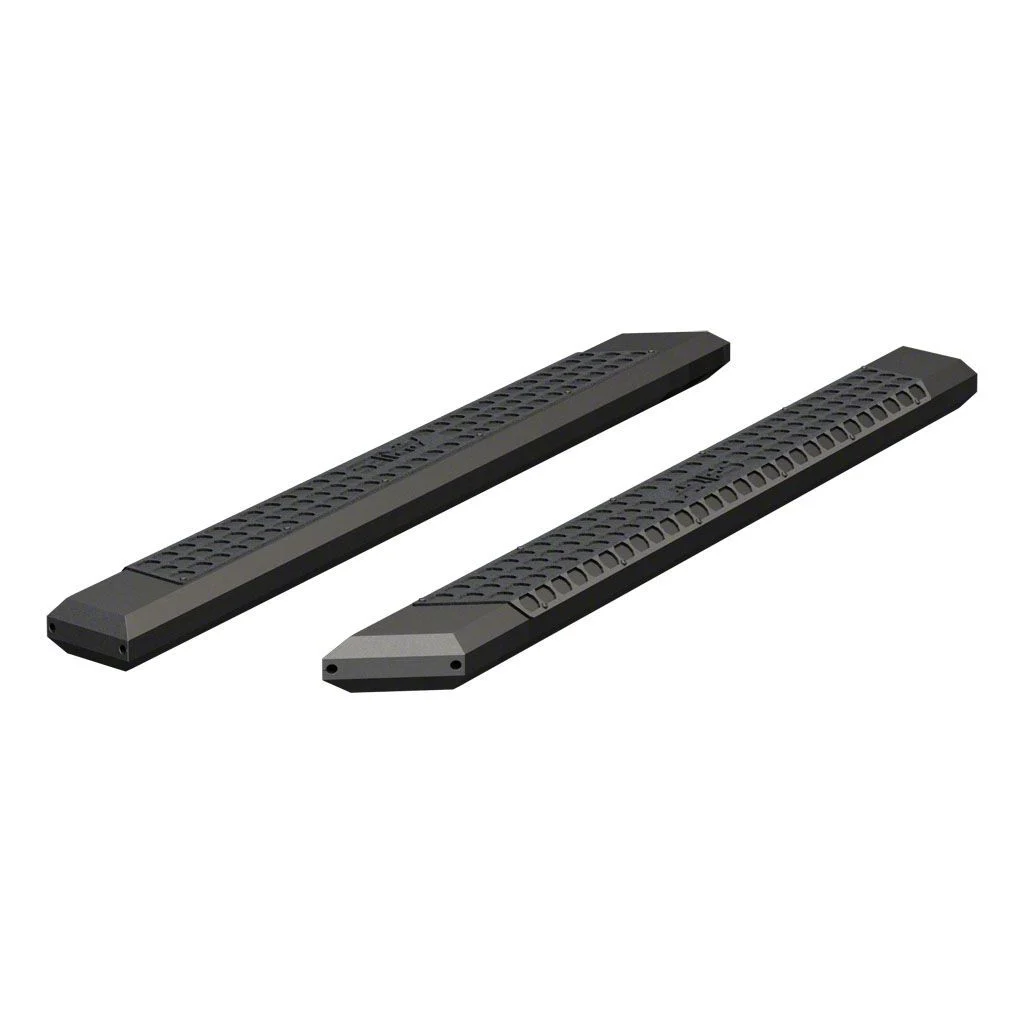 AdvantEDGE 5.50-Inch Side Step Bars without Mounting Brackets; Carbide Black (15-26 F-150 SuperCrew)
