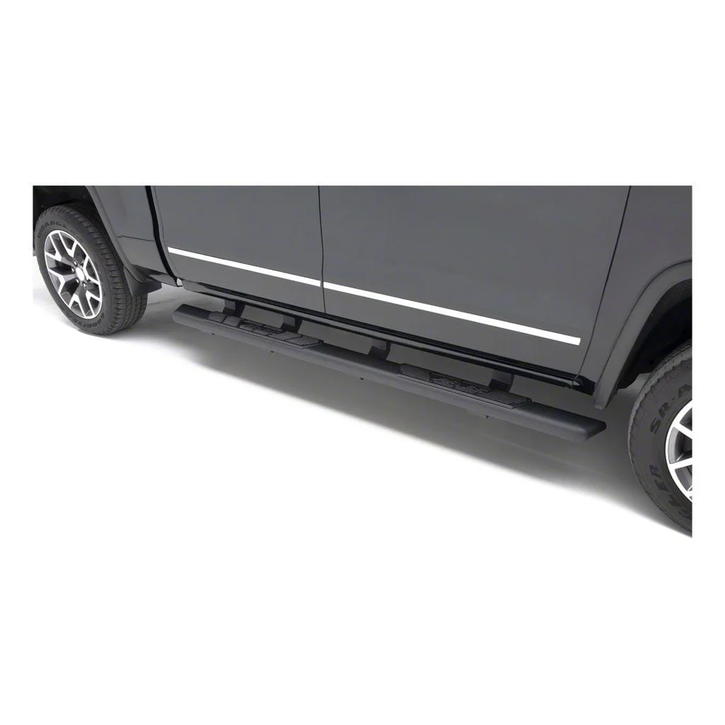 AscentStep 5.50-Inch Running Boards without Mounting Brackets; Carbide Black (15-26 F-150 SuperCrew)