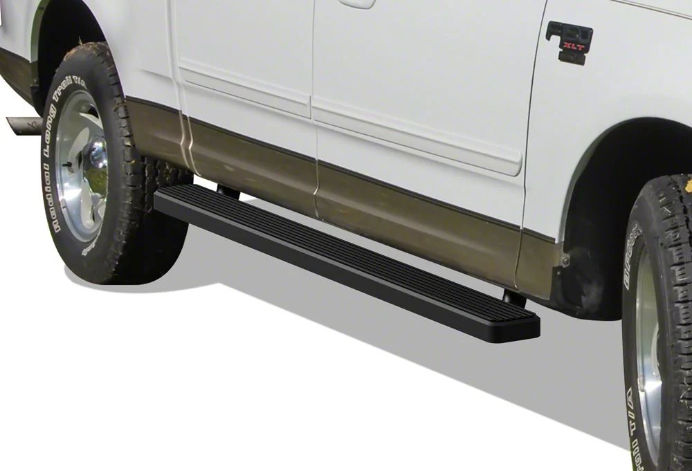 6-Inch iStep Running Boards; Black (01-03 F-150 SuperCrew)