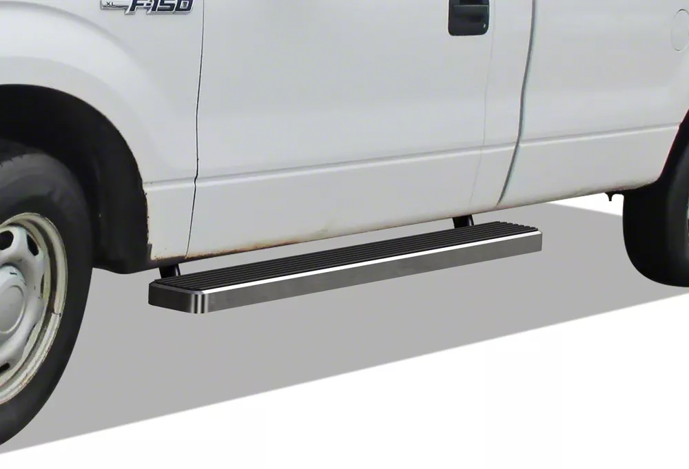 6-Inch iStep Running Boards; Hairline Silver (09-14 F-150 Regular Cab)