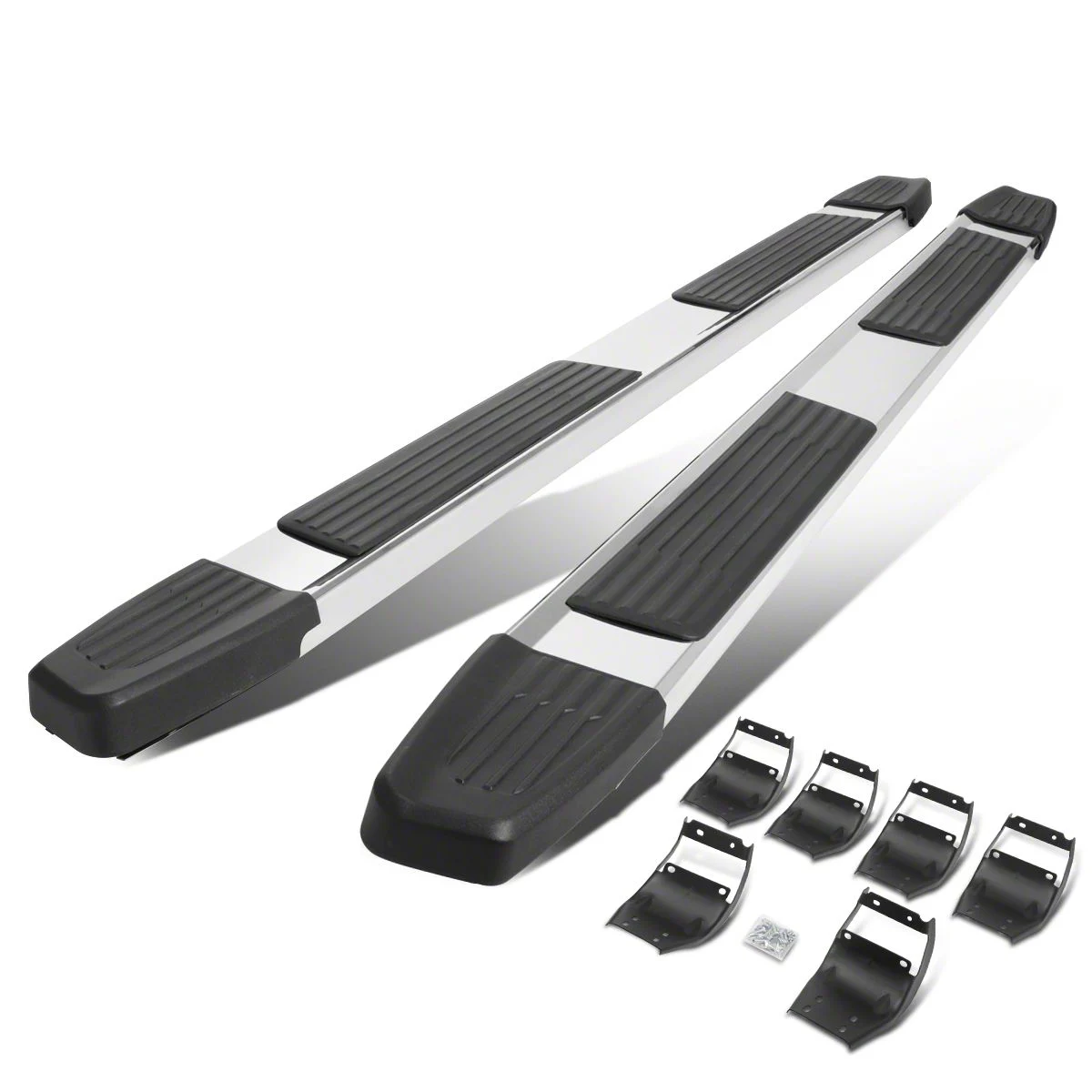 6-Inch Running Boards; Stainless Steel (15-26 F-150 SuperCrew)