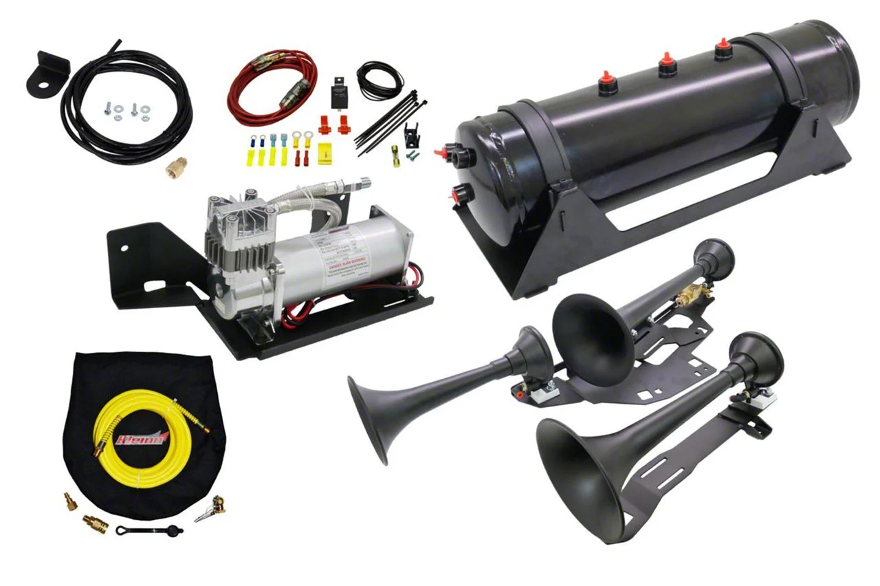 Kleinn Direct Fit Onboard Air System and Model 730 Demon Triple Train Horn (17-20 F-150 Raptor SuperCrew)
