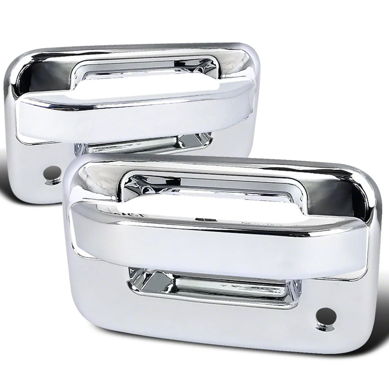 Door Handle Covers with Keyholes; Chrome (04-14 F-150 Regular Cab)