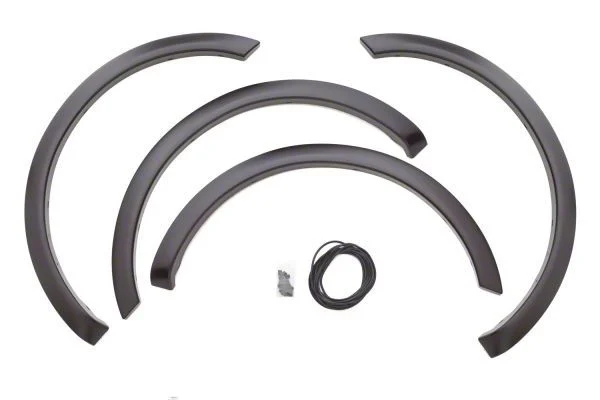 Elite Series Sport Style Fender Flares; Front and Rear; Smooth Black (04-08 F-150 Styleside)