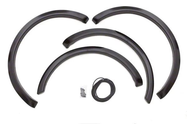 Elite Series Sport Style Fender Flares; Front and Rear; Smooth Black (09-14 F-150 Styleside, Excluding Raptor & Platinum)