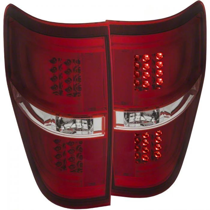 G2 LED Tail Lights; Chrome Housing; Red/Clear Lens (09-14 F-150 Styleside)