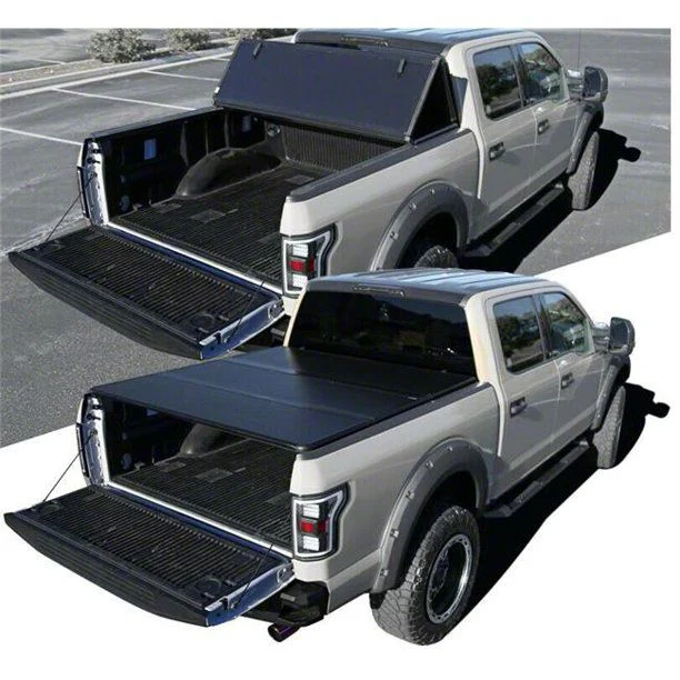 Hard Tri-Fold Tonneau Cover; Black (04-14 F-150 w/ 5-1/2-Foot Bed)