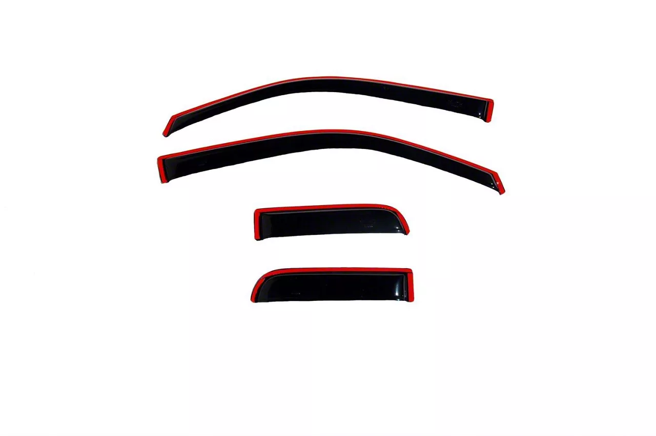 In-Channel Ventvisor Window Deflectors; Front and Rear; Dark Smoke (04-14 F-150 SuperCab)