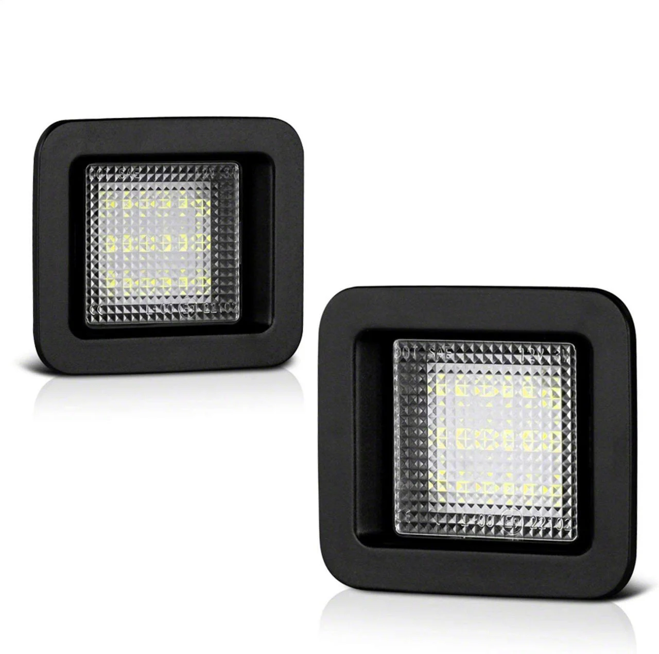 LED License Plate Bulb Assembly Replacement; Clear (15-18 F-150)