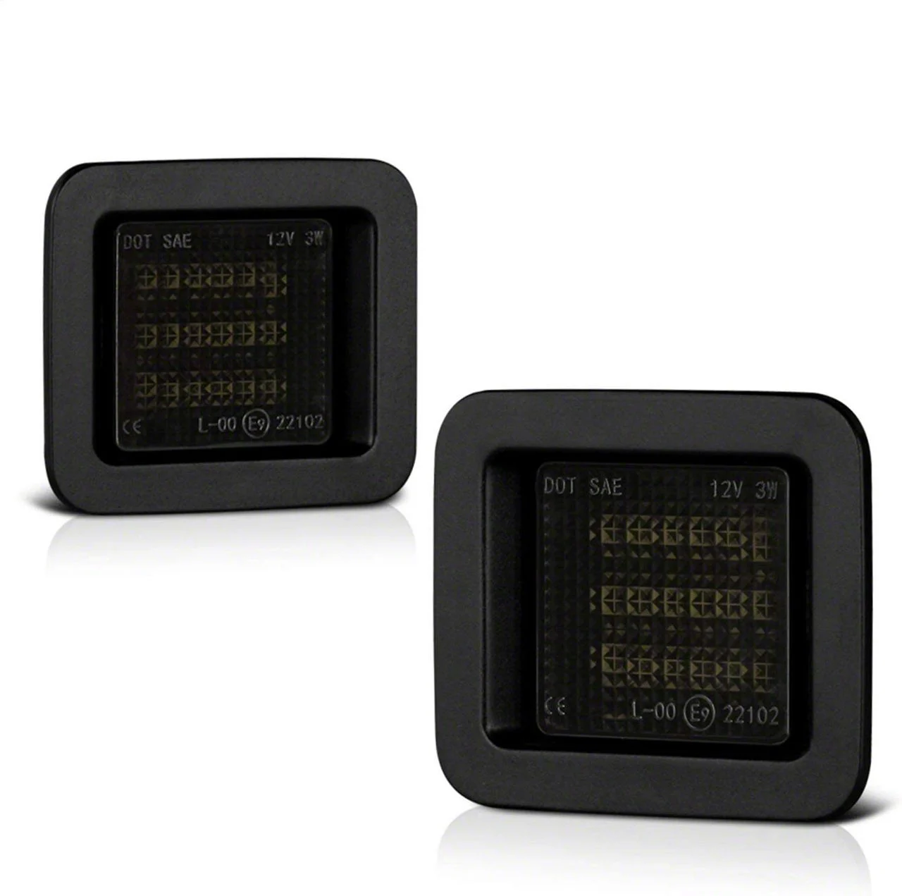 LED License Plate Bulb Assembly Replacement; Smoked (15-18 F-150)